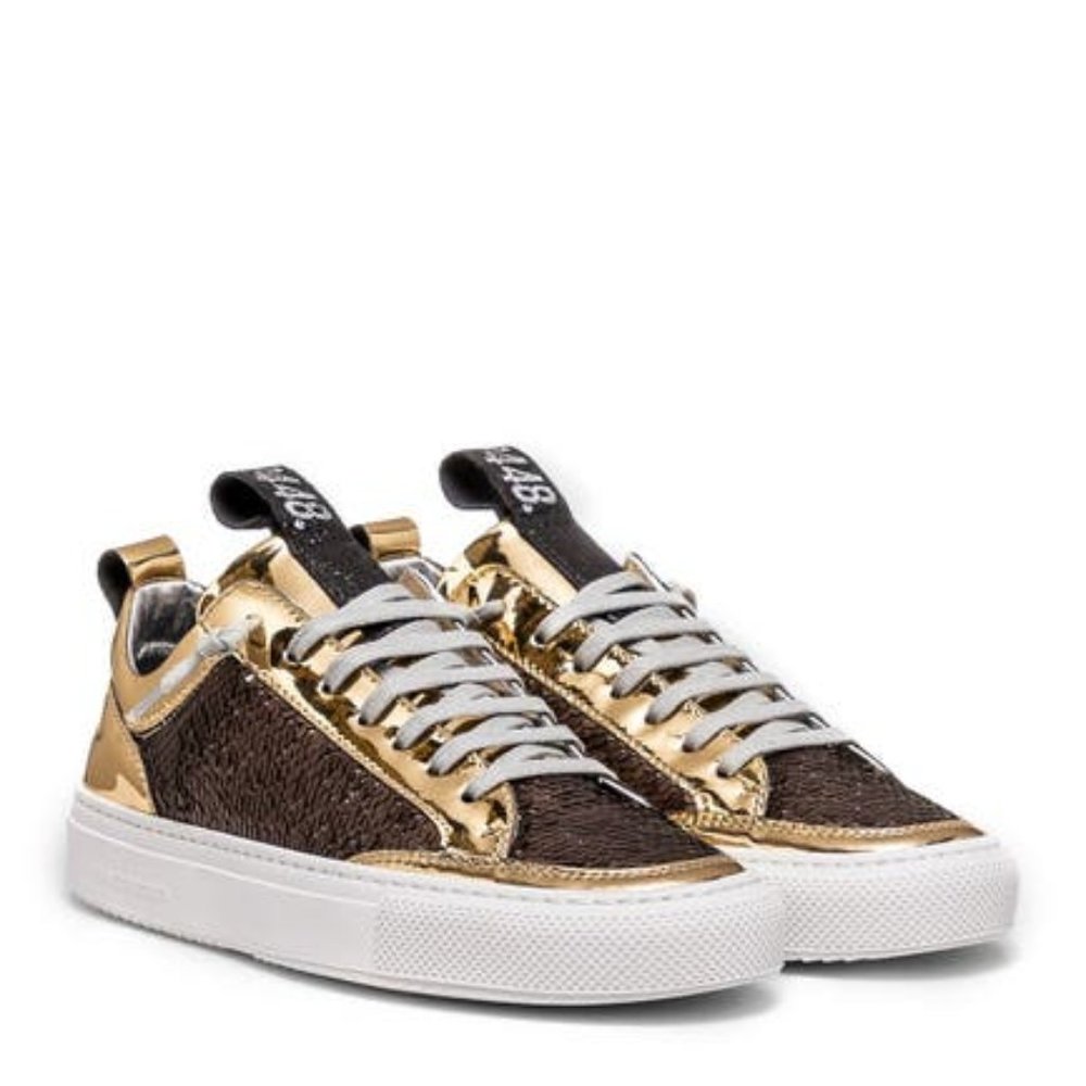 P448 Soho Sneaker Gold Sequin Size 39 EU 9 US